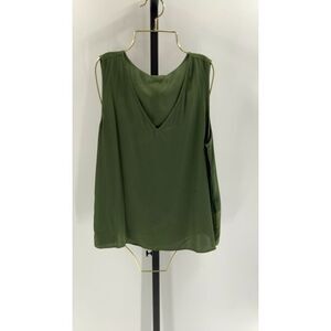 Quince Olive Green Sleeveless Top